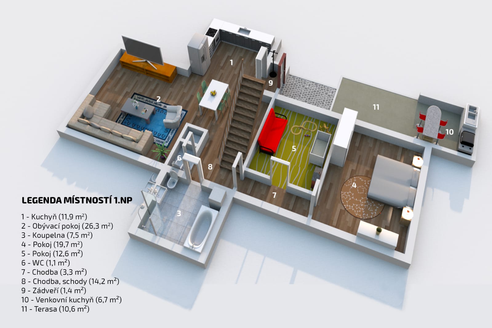 Rodinný dům Panoší Újezd – kompletní rekonstrukce - foto 94
